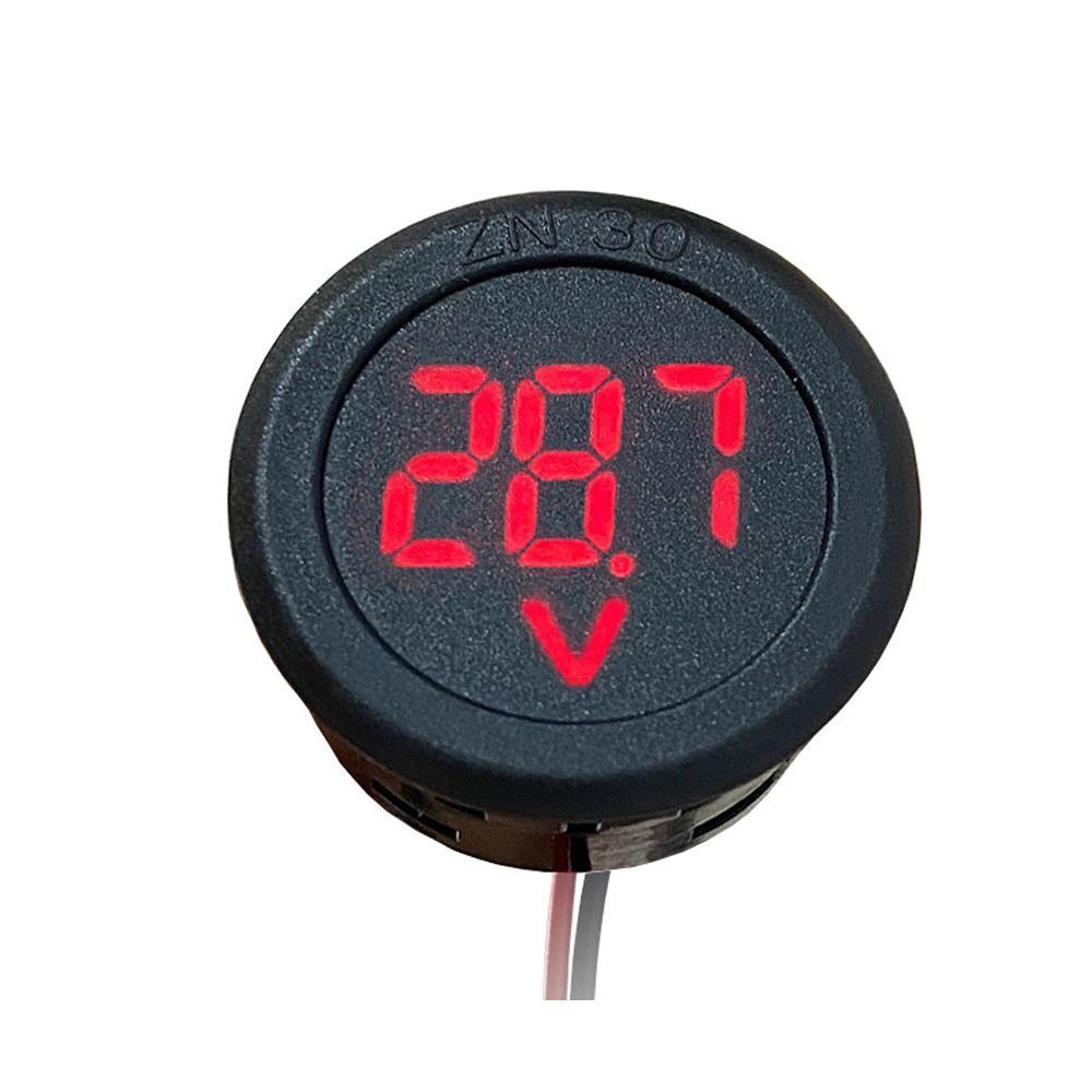 DC 4-100V Panel Voltage Meter LED Display Volt Detector Durable Car Voltmeter