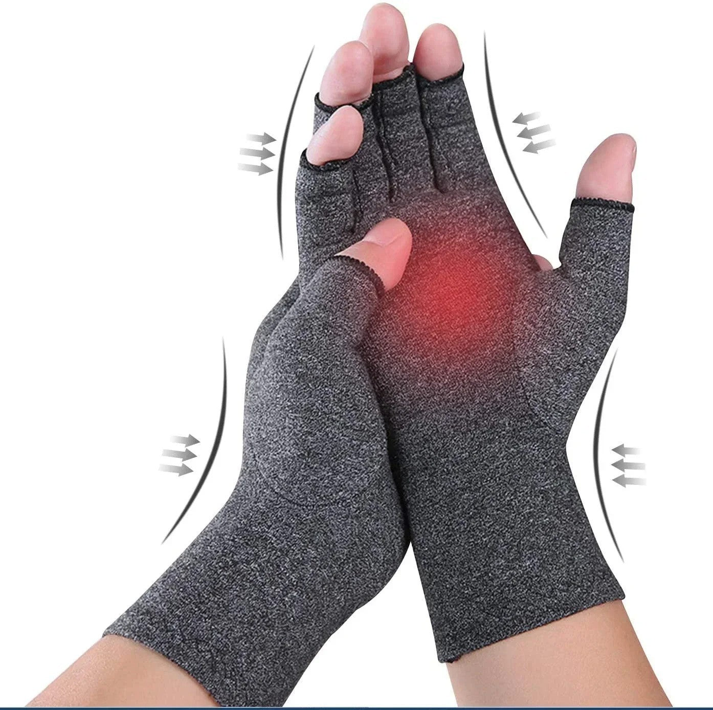Compression Copper Arthritis Gloves Hand Wrist Support Finger Pain Relief Brace