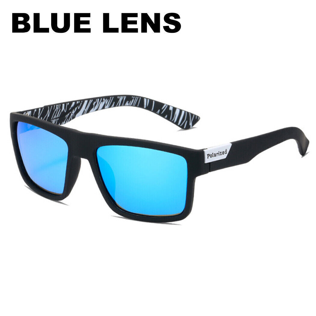 Men Sunglasses UV400 Polarized Glasses Fishing Sports Driving WrapAround Eyewear