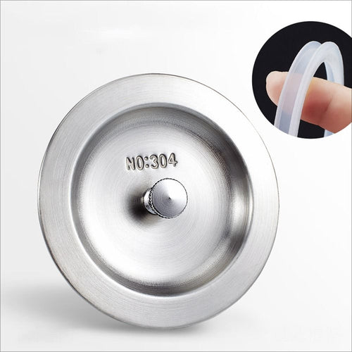 Bath Tub Sink Sink Stopper Stainless Steel Filter Plug 55-63mm Drain Hole