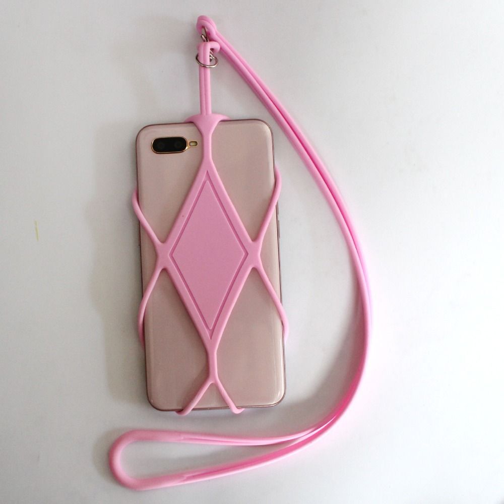 Silicone Cell Phone Strap Cord Holder Neck Lanyard Necklace Universal