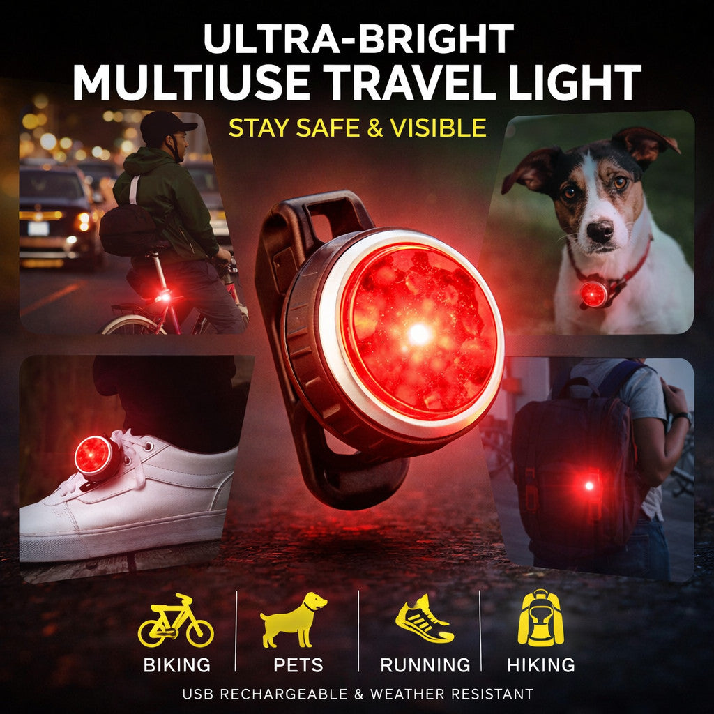 Rechargeable Bike Light Set LED Bicycle Lights Waterproof Headlight Front Rear