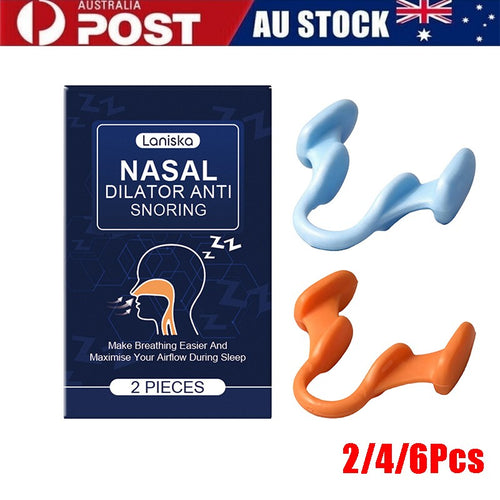 Silicone Nose Clip Anti Snoring Nasal Dilator Stop Aid Easy Breathe for Sleeping