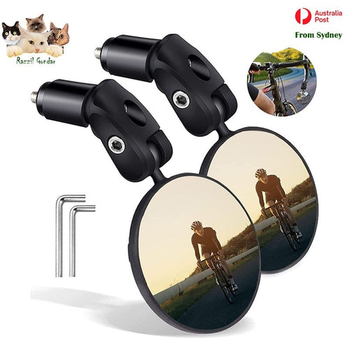 1pc MTB Mountain Bike Rearview Mirror Bicycle Handlebar Convex Rear View Mirror