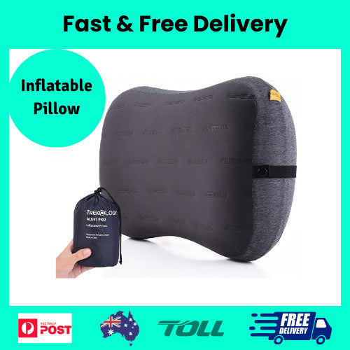 TREKOLOGY Camping Pillow Aluft Pro, Beach Pillow, Large Inflatable Camping Pillo