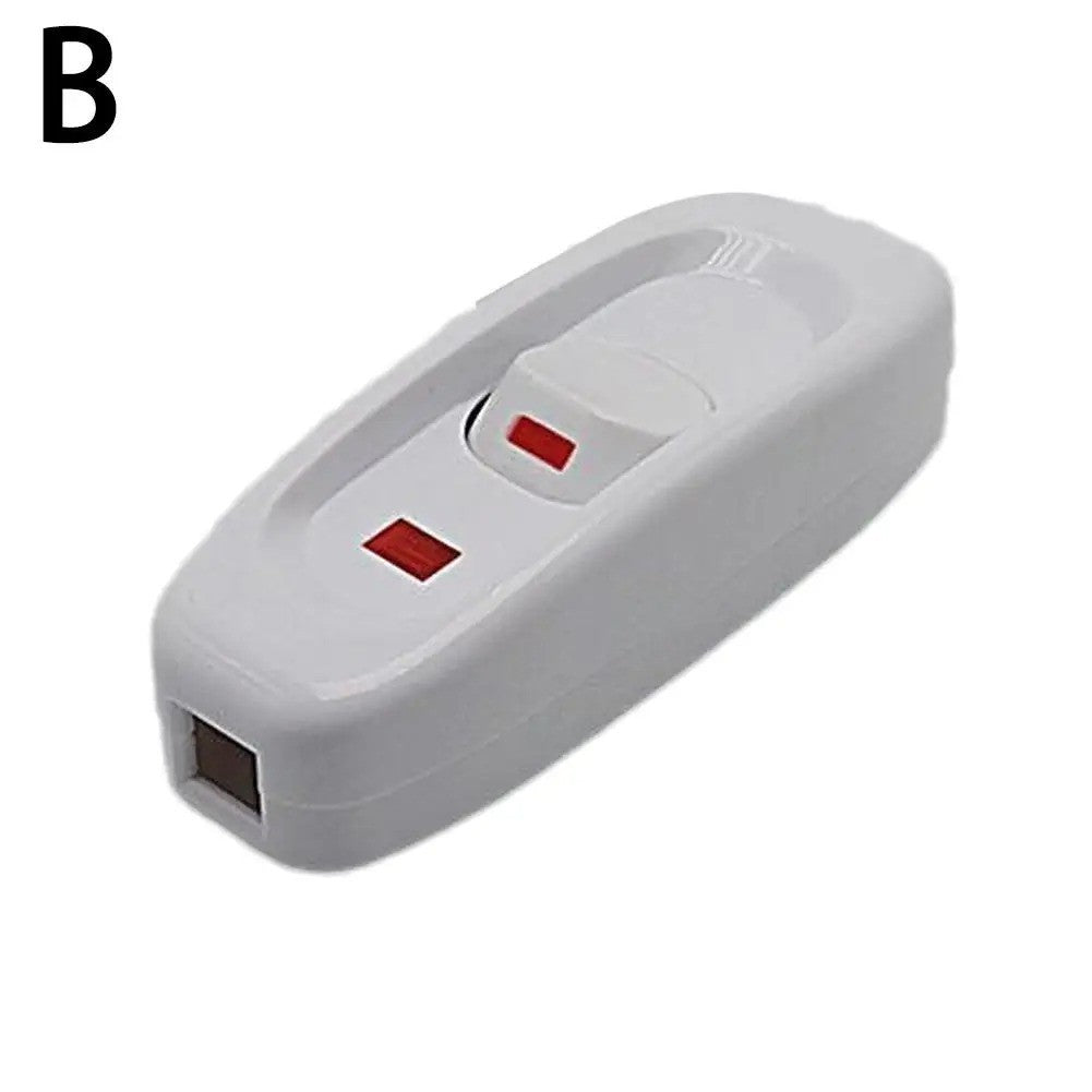 1x 240V 10A Inline ON/OFF Button Switch for Table Lamp Desk Light Cord Cable