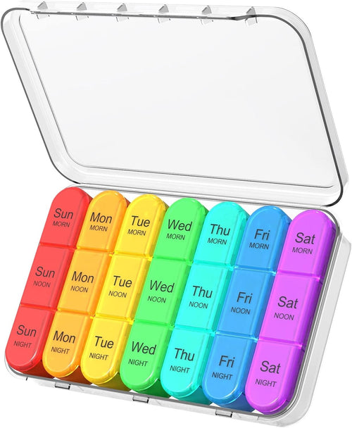 7 Day Weekly Pill Box Medicine Tablet Organizer Dispenser Container Large Case