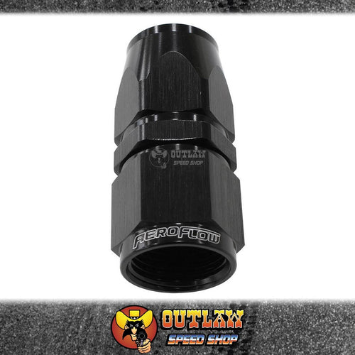 AEROFLOW 200/570 SERIES STRAIGHT PTFE HOSE FITTING -6AN BLACK - AF201-06DBLK