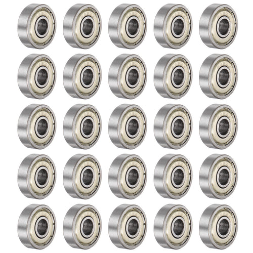 25Pcs 625ZZ Ball Bearings 5x16x5mm Carbon Steel Double Shielded ABEC3 Bearing