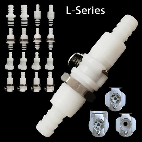1Pcs Quick Shut-Off Hose Barb Valved Quick Coupler For Hose Pipe Tube