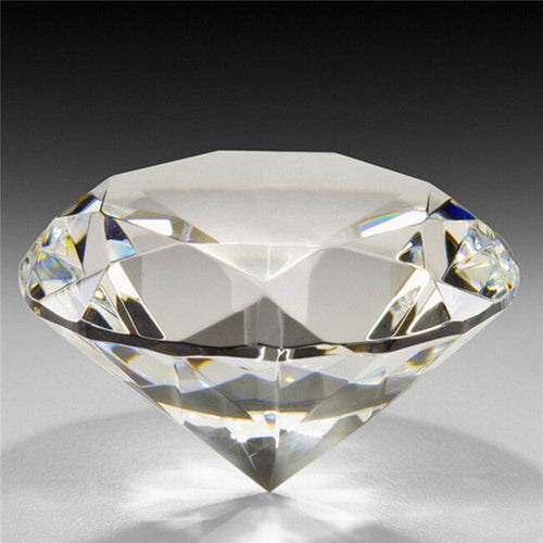 Ornaments Home Decoration Clear Glass Raw Gemstone Faceted Cut Crystal Diamond