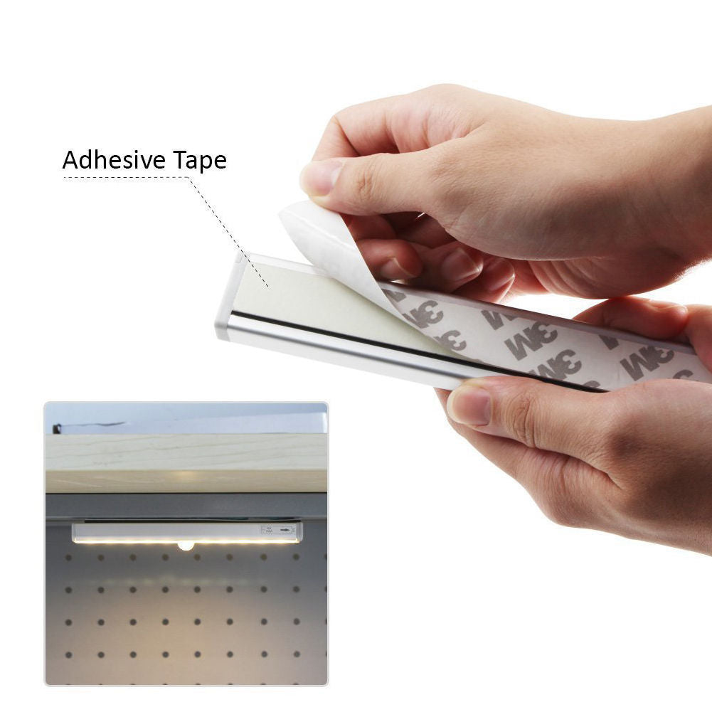 Battery Operated LED Drawer Under Cabinet Light with PIR Sensor Kitchen Cupboard