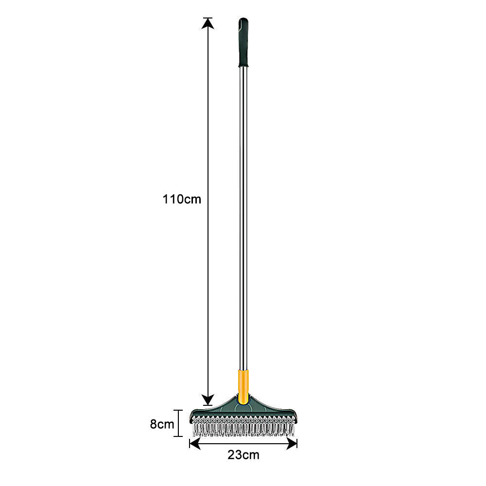 3in1 Floor Brush Scrub Wiper 180 Rotating Head Home Handle Cleaning Bathroom AU