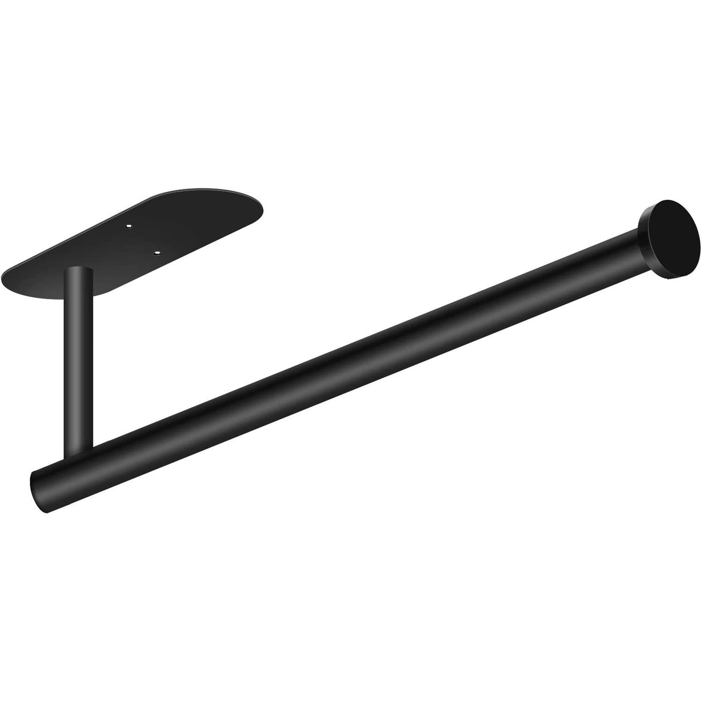 Kitchen Hanger Paper Roll Cabinet Towel Holder Black Rack Shelf Wall Adhesive