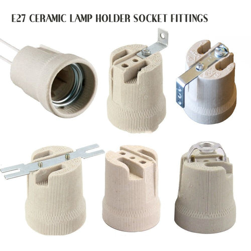 1pc Screw ES27 E27 Ceramic Porcelain Socket Bulb Holder for Heat Lamps Reptile