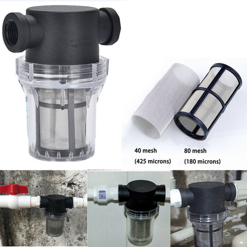20/25mm Irrigation Garden Water-Pump Strainer Mesh Flow Lawn Inline High Filter