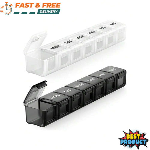 Weekly Pill Organizer 7 Day Large XL Daily Medication Organizer Pill Box Holder