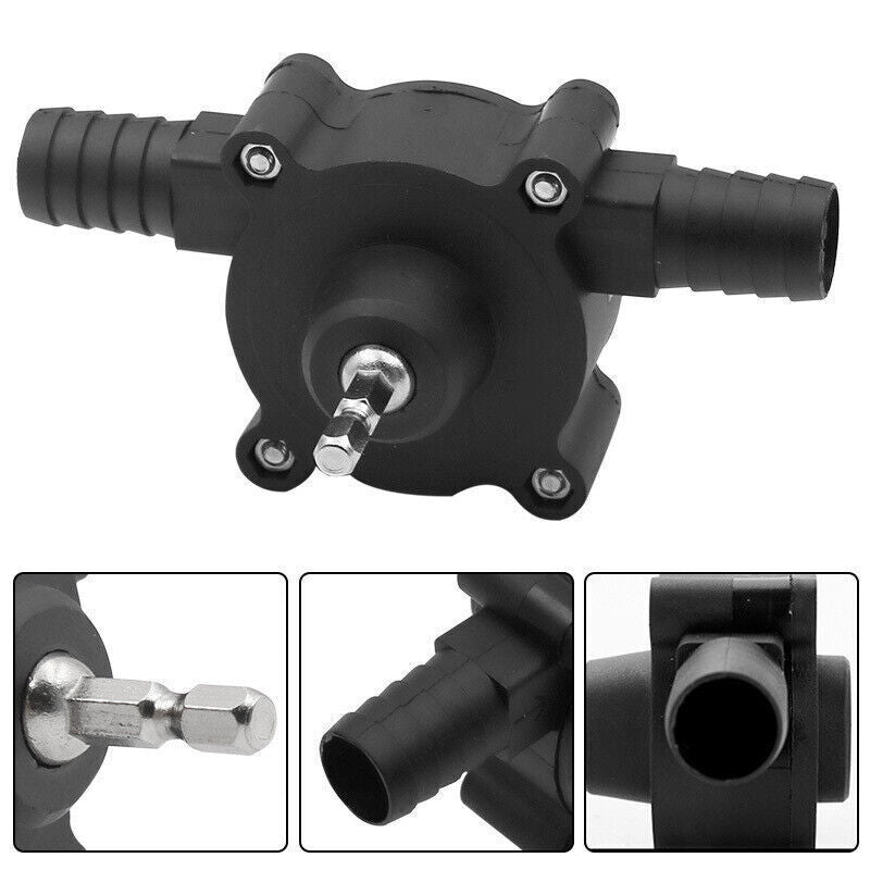 Hand Electric Drill Drive Self Priming Pump Water Oil Transfer Small Pumps Home