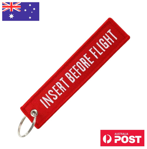 Insert Before Flight Keychain Motorcycle Keyring Jet Tag Key Chain Key Ring