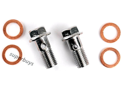 6pcs M10 x 1.0mm Brake Banjo Bolt Copper Crush Sump Motorcycle Bike Car Line