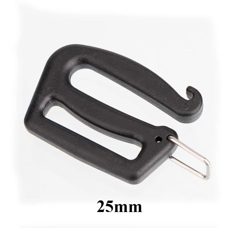 5/10pcs Black Webbing Buckles Strap Buckle for Outdoor Luggage Sack Backpack