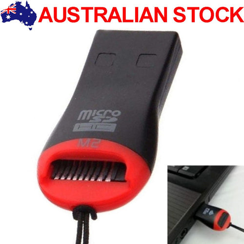 USB 2.0 Micro SD TF Card Reader SDHC Mini Adapter for Laptop Single Piece AU New