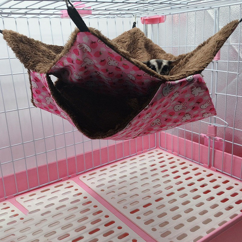 Guinea Pig Rat Hammock Hamster Ferret Hanging Nest Mice Bed Toy Warmer House