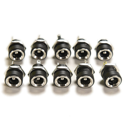 10x DC Power Supply Charger Jack Socket Female Panel Mount Connector 5.5 x 2.1mm
