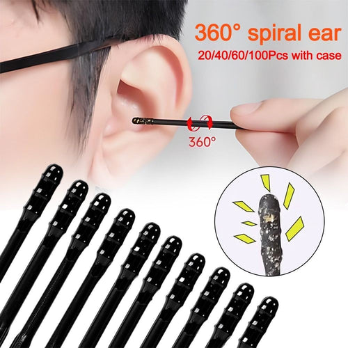 20/40/60/100Pcs Self-adhesive Sticky Ear Stick for Ear Canal Cleaning Tools