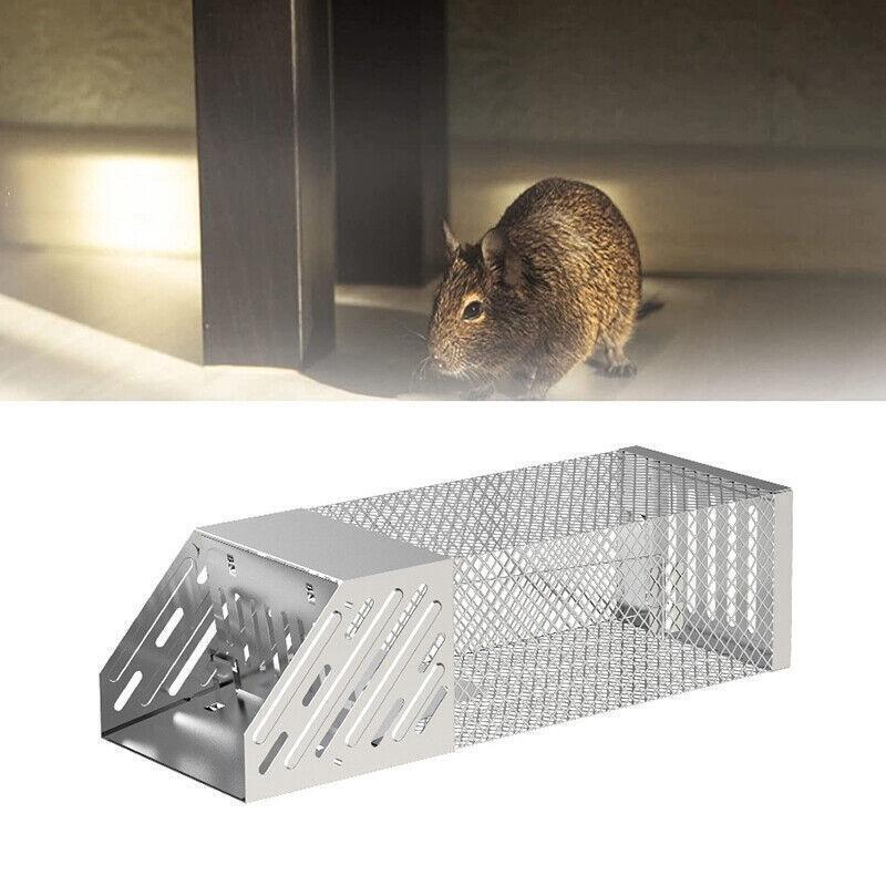 1X Continuous Rat Trap Cage Animal Bait Safe Catch Pest Rodent Mouse Control Box