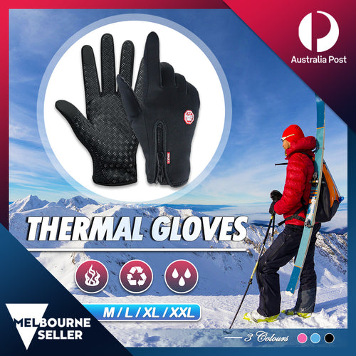 Winter Warm Thermal Outdoor Sports Waterproof Windproof Touch Screen Ski Gloves