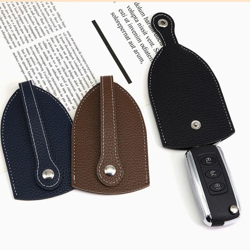 Leather Keychain Pouch Pull Type Key Wallets Creative Key Bag Key