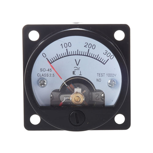 Voltmeter SO-45 AC 0-300V Round Analog Dial Panel Meter Voltmeter Gauge New