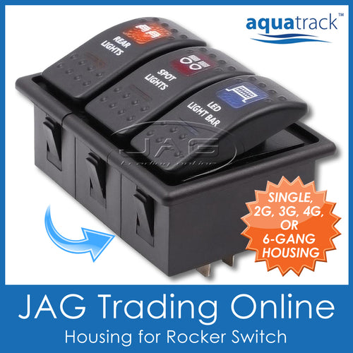 ROCKER SWITCH PANEL HOUSING - 12V~24V Carling/ARB/Narva Style Surround -4x4/Boat