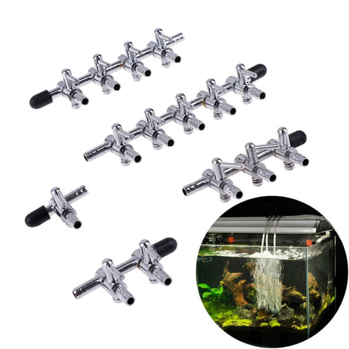1 2 3 4 5 Way Fish Tank Air Line Divider Aquarium Flow Splitter Tube 4mm