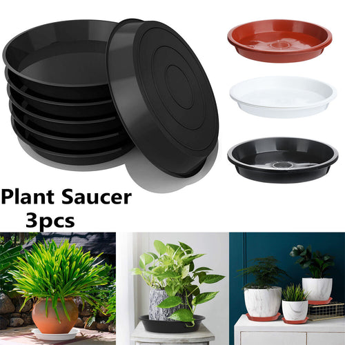 Flower Pot Round Indoor Outdoor Tray Saucers Drip Trays Plant Saucer