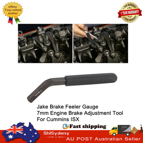 Engine Brake Adjustment Tool 7mm Brake Feeler Gauge For Cummins ISX Black