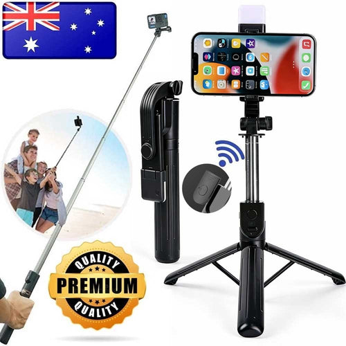 Flexible Tripod Holder Stand Selfie Stick With Bluetooth Remote For Mobile Phone