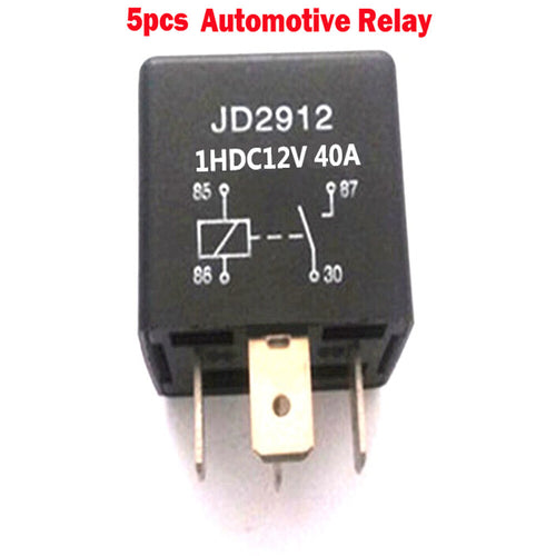 5x 12/24/48V Automotive Relay Socket 40A 4/5 Pin Bracket Auto Quick Connect NEW