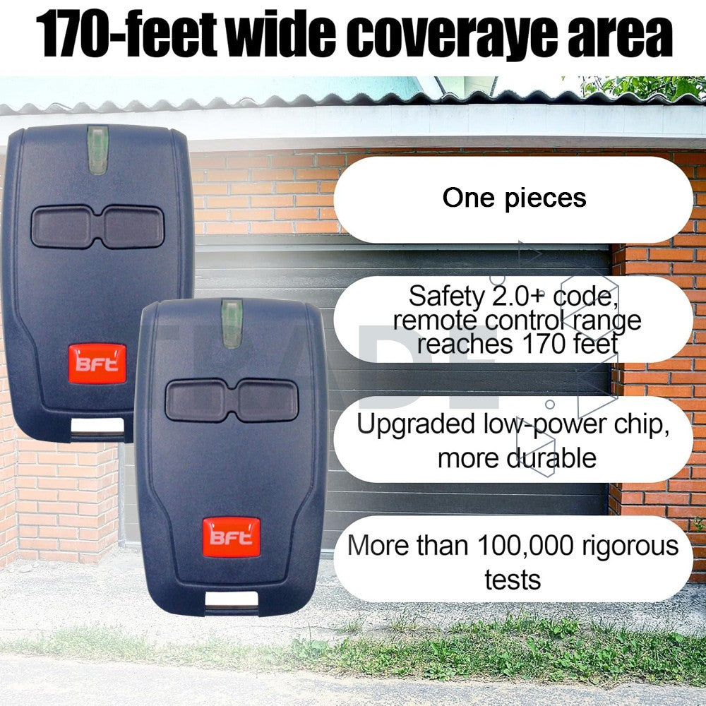 Genuine BFT Mitto Garage/Gate 2 Button Remote Control Type B RCB TX2/TX4/0678