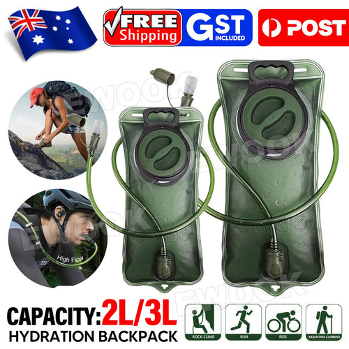 Hydration System Water Bladder Bag Camping Hiking Cycling Backpack 2L/3L AU