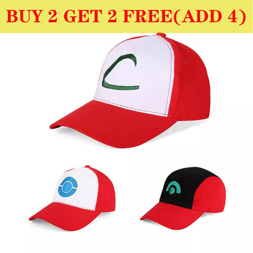 Ash Ketchum Mesh Cap Trainer Trucker Hat Pokemon GO Cosplay Costume Breathable
