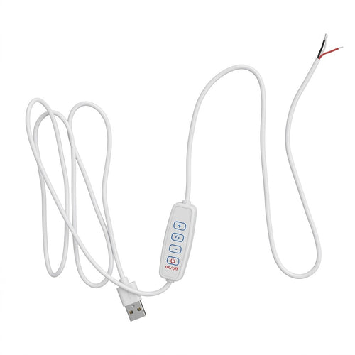 USB LED Dimmer Controller 5V DC Dual Tri Color Switch Cable for DIY Strip Light