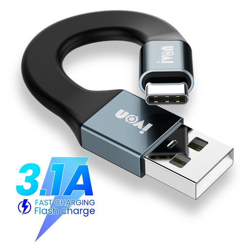Cord Keychain Micro Type-C To USB A 3.1A Max USB Data Cable Fast Charging Cable