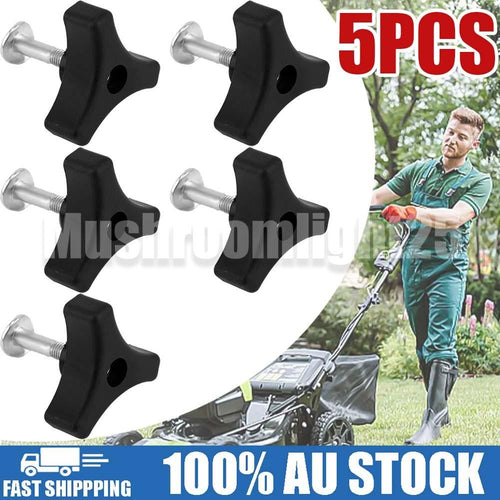 5X Screw Bolt Triangle Handle Knob Nut Parts Replace Compatible with Honda Lawn Mower