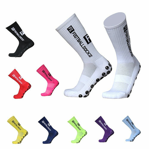 Socks Grip Anti Slip Soccer Socks Round Silicone Suction Cup Football Socks