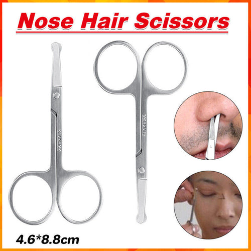 Nose Hair Remover Stainless Steel Scissors Trimmer Safety Clipper AU
