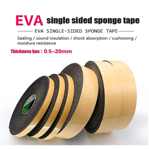Window Door Foam Sponge Tape Rubber Seal Strip Weather Stripping EVA