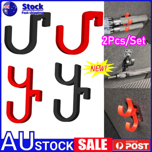 2PCS Umbrella Car Boot Trunk Organiser Home Mount Holder Hanger Hook Clip BH