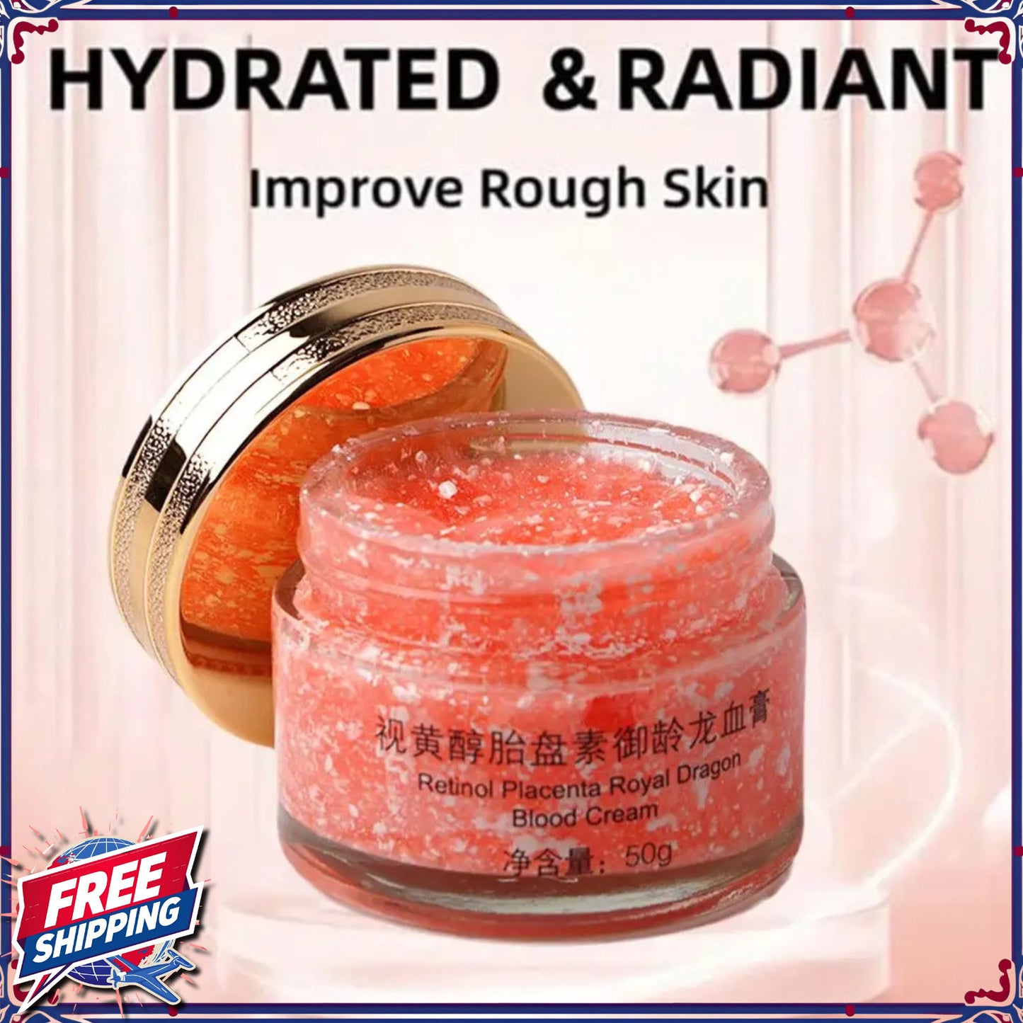 Dragons Blood Cream w/ Retinol and Placenta Rejuvenating Anti-Aging Moisturizer